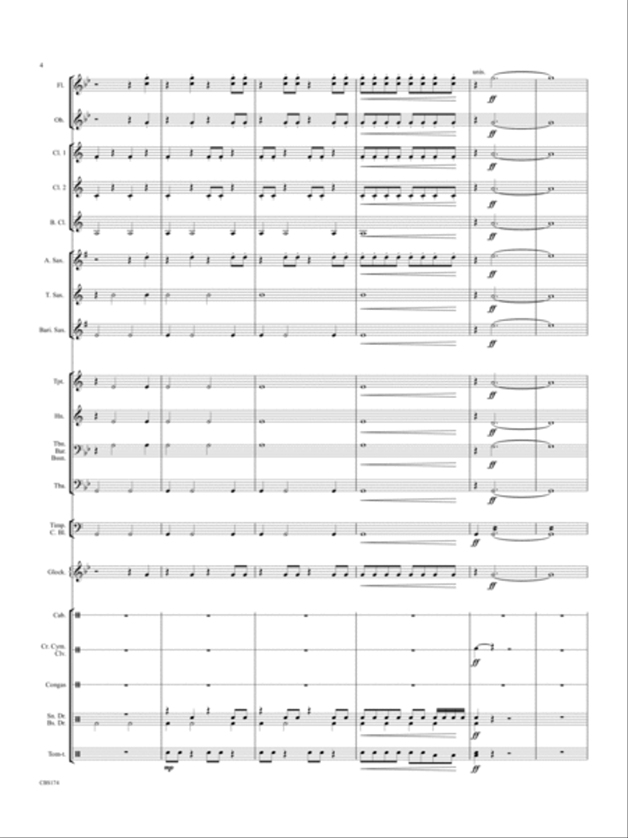 Vanished Trilogy Vanished Trilogy Concert Band scores gallery preview page 4