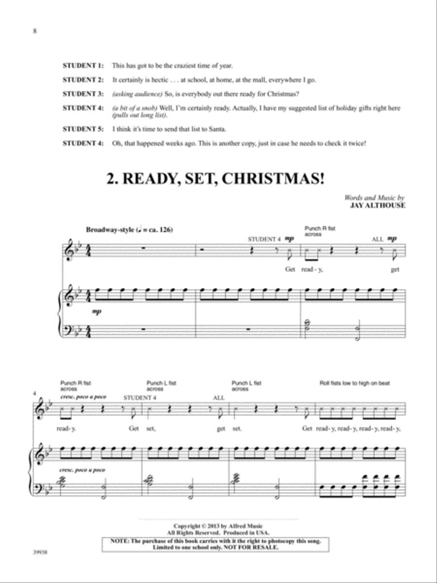 Crazy Christmas! Voice scores gallery preview page 4