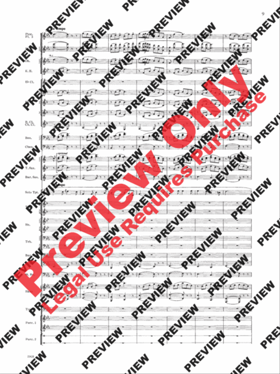 Le Carnaval de Venise Concert Band scores gallery preview page 10