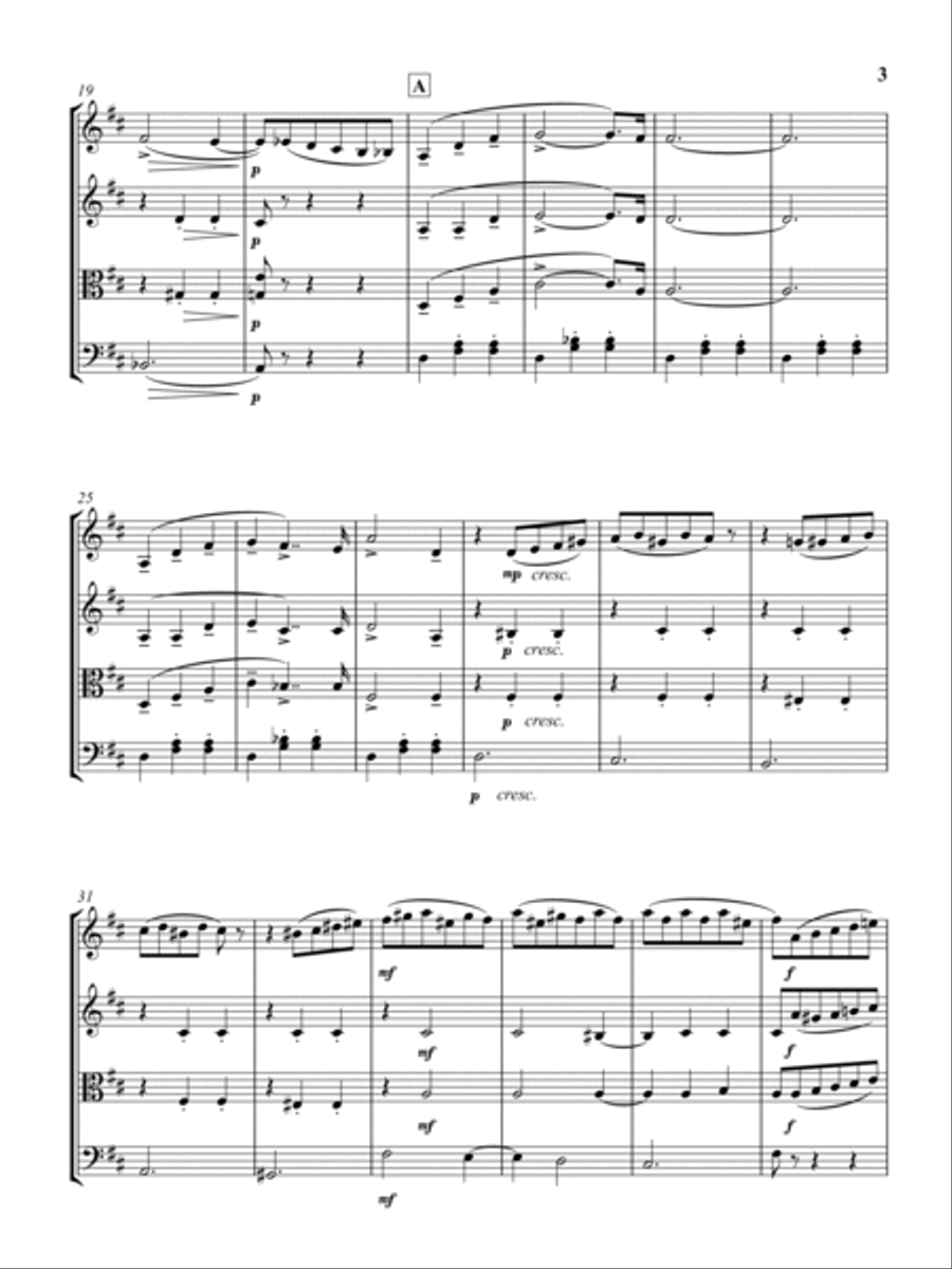 Waltz of the Flowers from The Nutcracker Suite, Op. 71a String Quartet scores gallery preview page 4