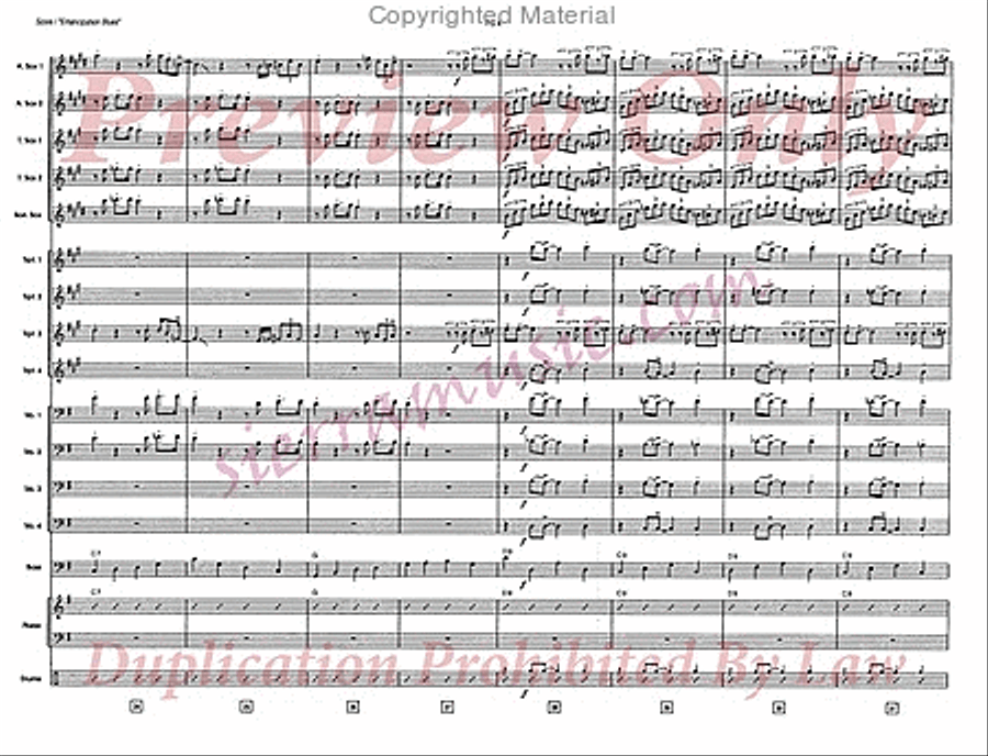 Emancipation Blues Big Band scores gallery preview page 5