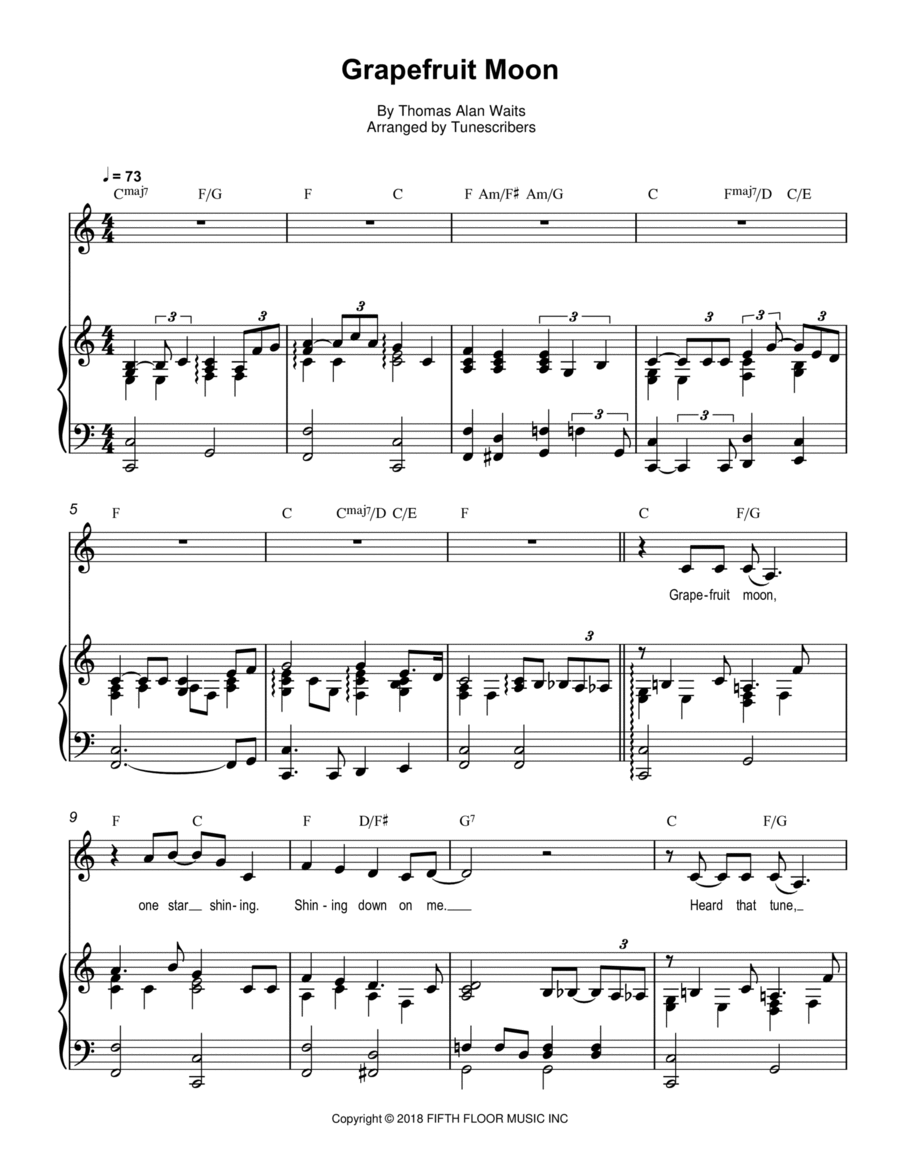 Grapefruit Moon Voice scores gallery preview page 1