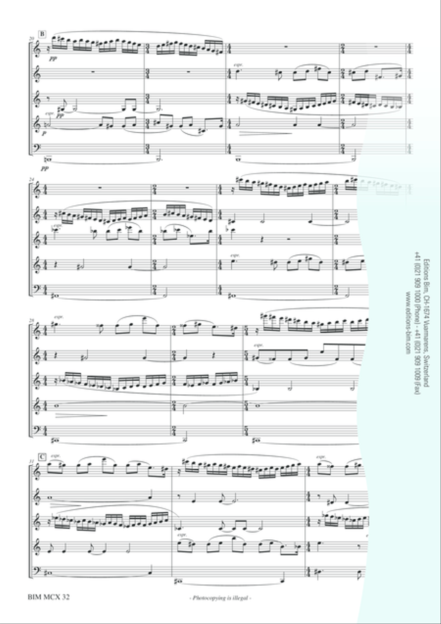 Omaggio a Verdi (1813-2003) Woodwind Quintet scores gallery preview page 11