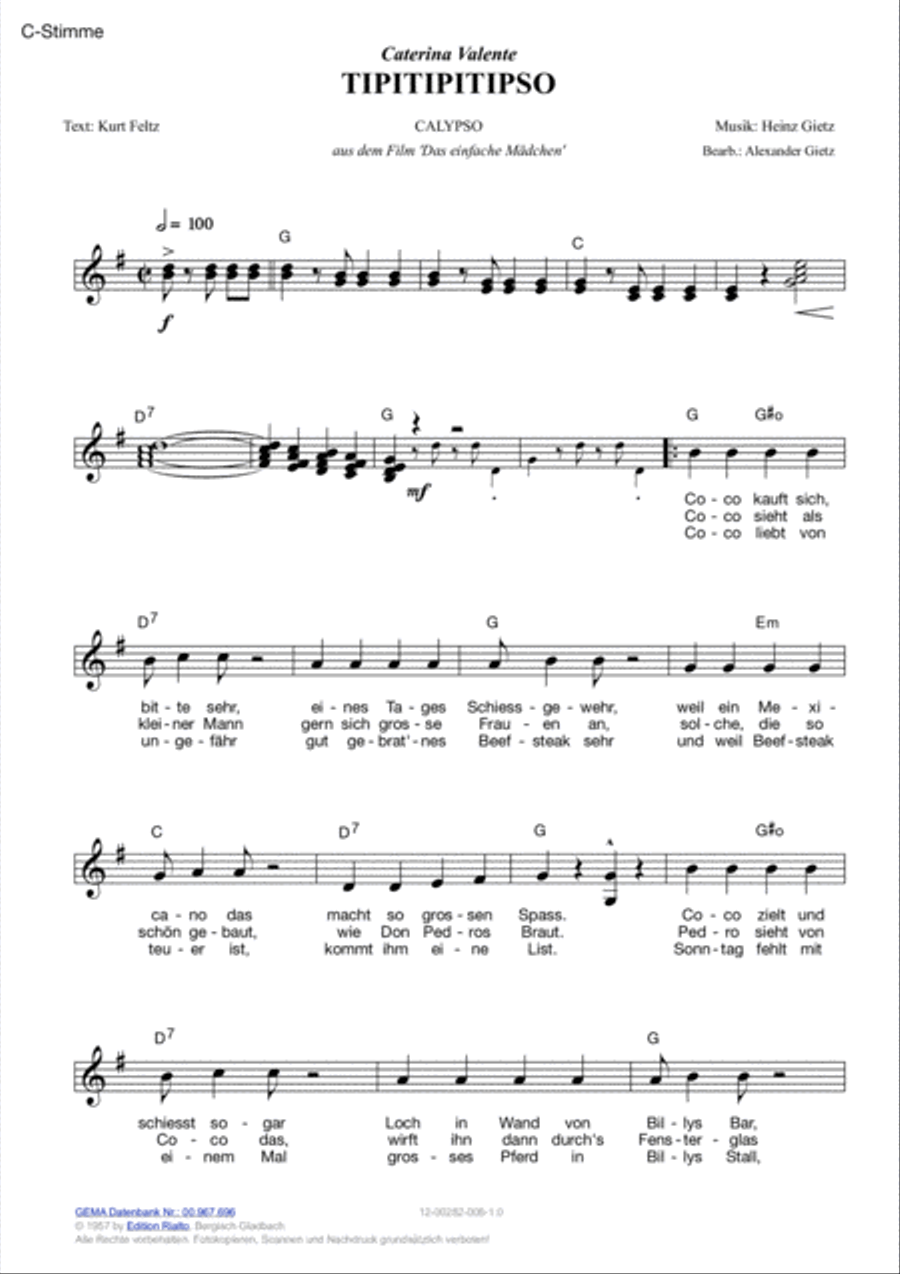 Tipitipitipso Voice scores gallery preview page 2