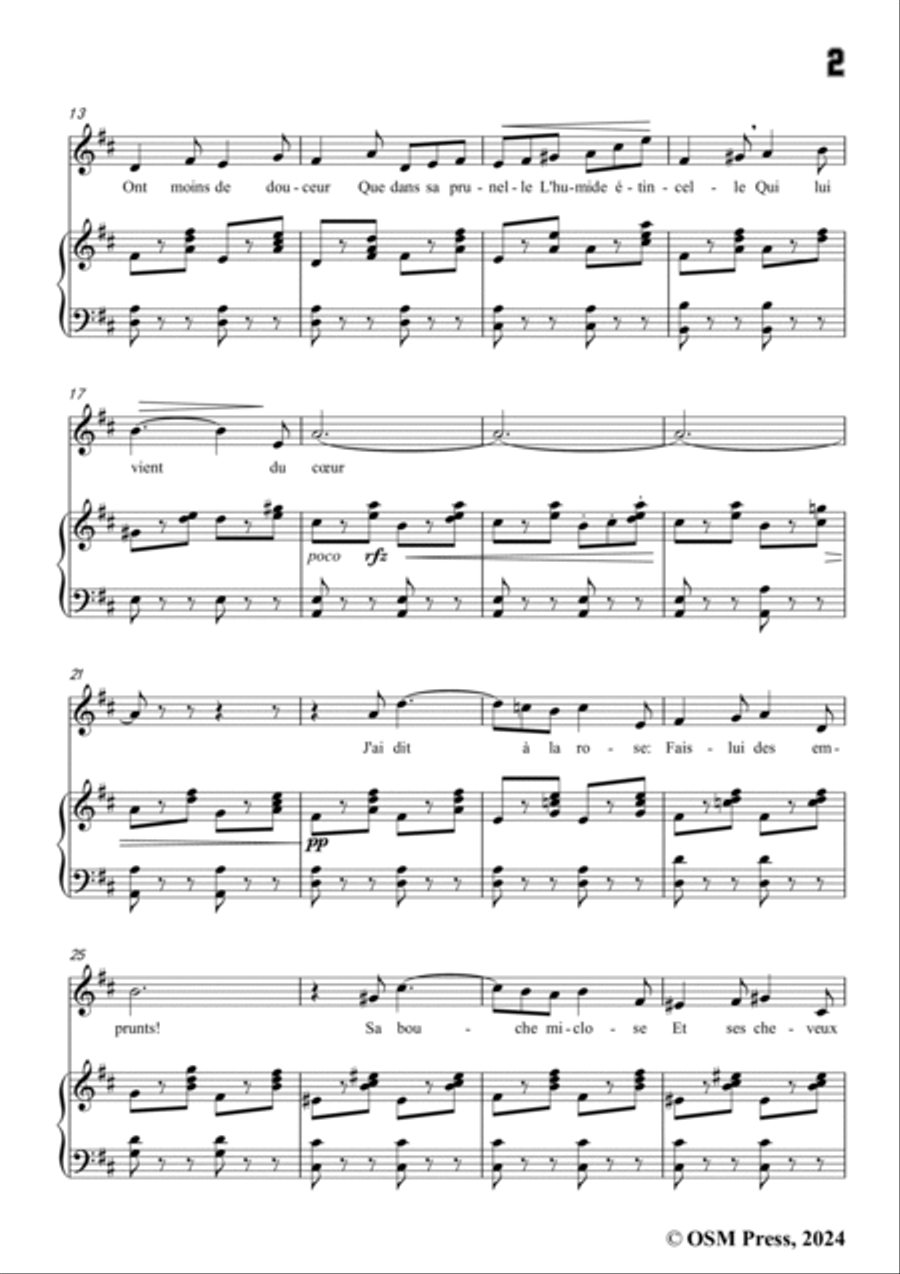 Paladilhe-J'ai dit aux étoiles(Sérénade),in D Major Voice scores gallery preview page 3