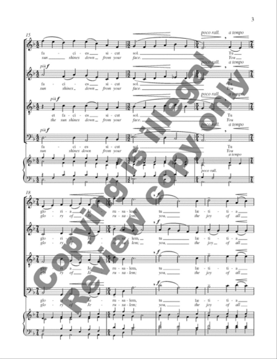 Tota pulchra es, Maria (Ah, how fair are you, O Mary) 4-Part scores gallery preview page 4