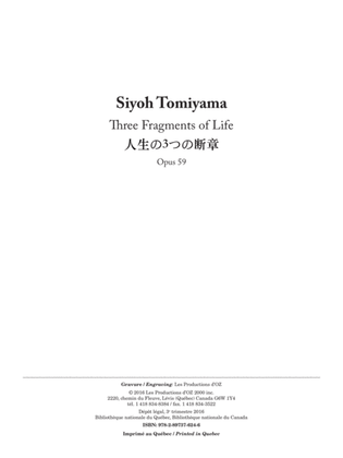 Three Fragments of Life