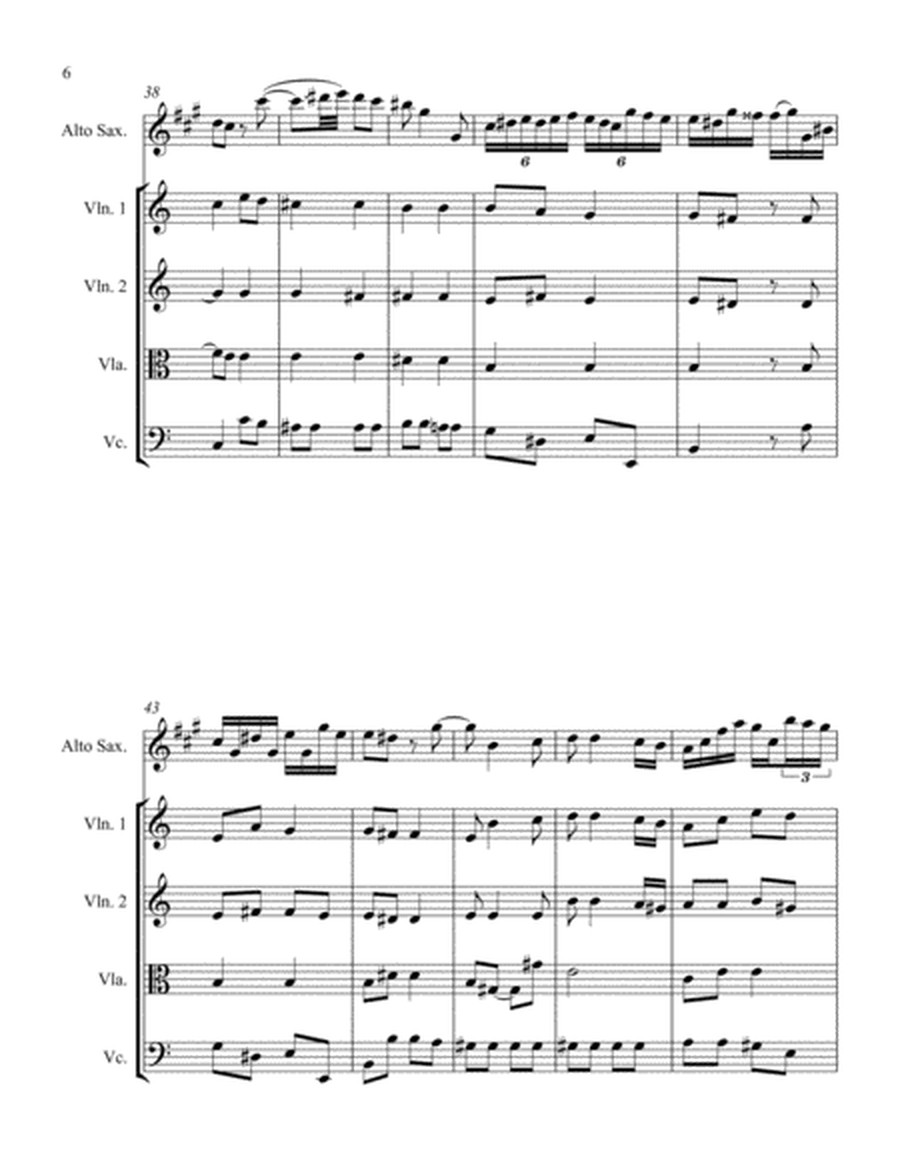 Sonata in A Minor for Alto and String Quartet II. Allegro