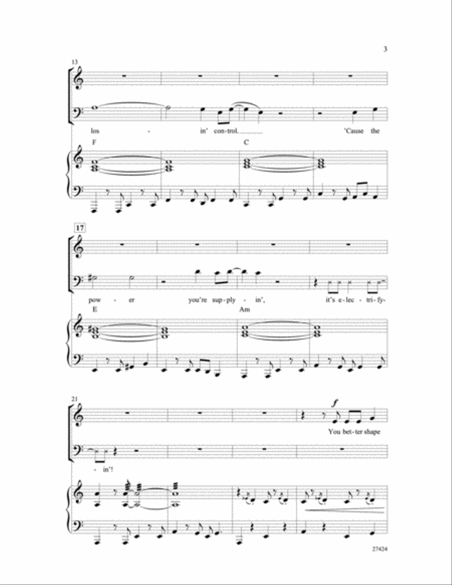 You're the One That I Want (from Grease) 3-Part scores gallery preview page 3