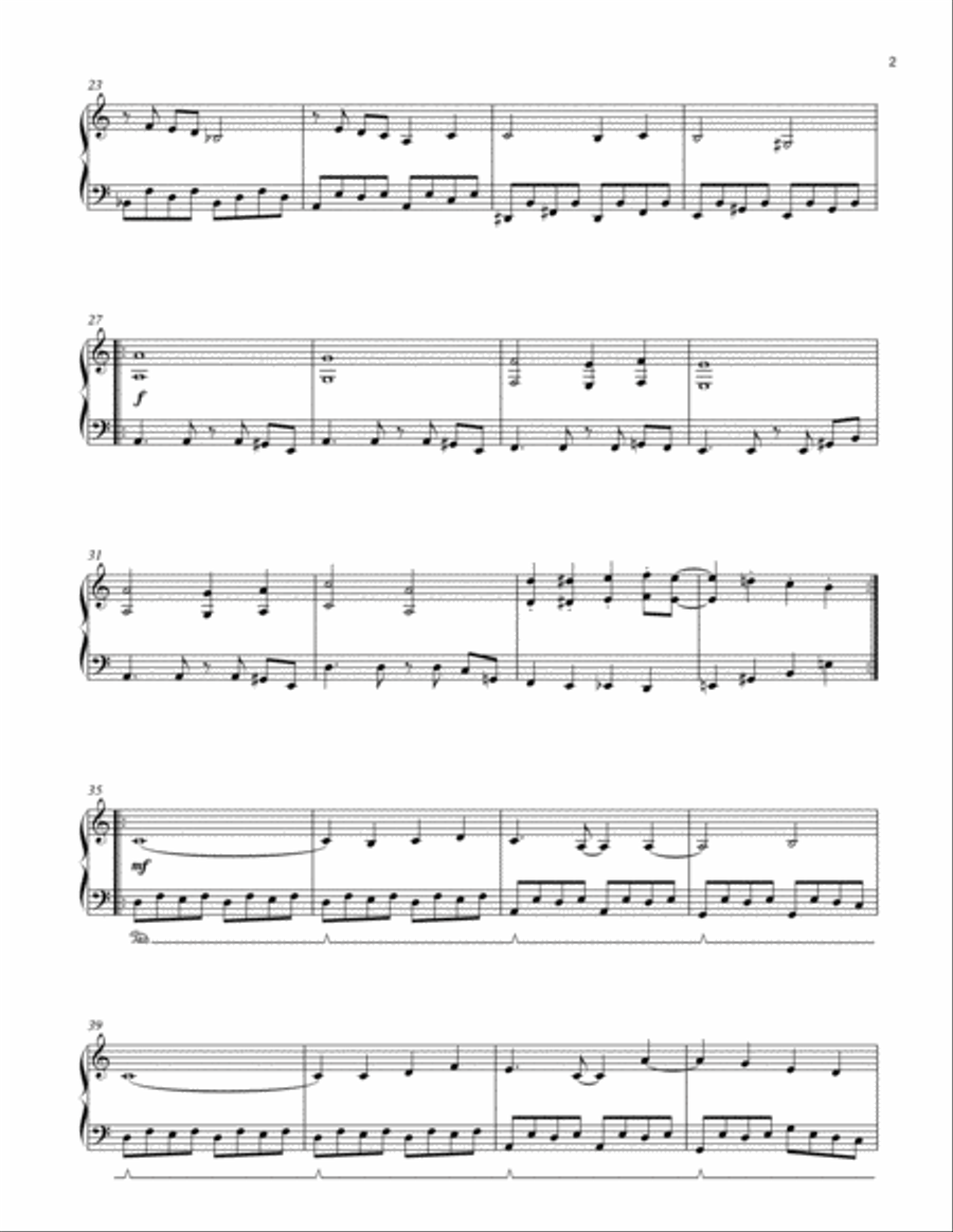 Pandora Palace (DELTARUNE Chapter 2 - Piano Sheet Music) Piano, Vocal, Guitar scores gallery preview page 3