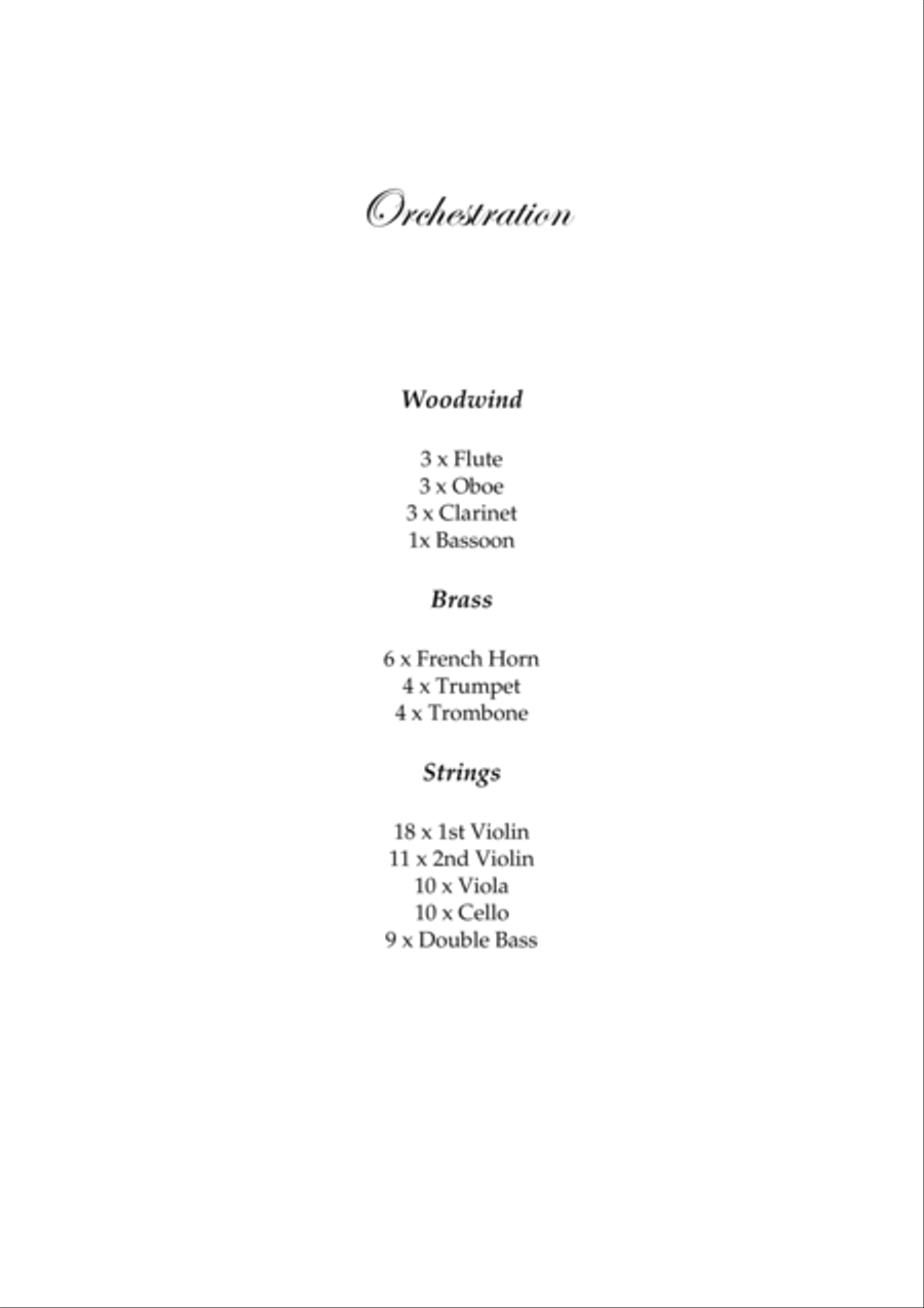 Beethoven's Symphony No 7 2nd Movement - Score and Parts Full Orchestra scores gallery preview page 2
