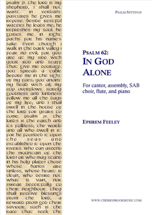 Book cover for Psalm 62: In God Alone