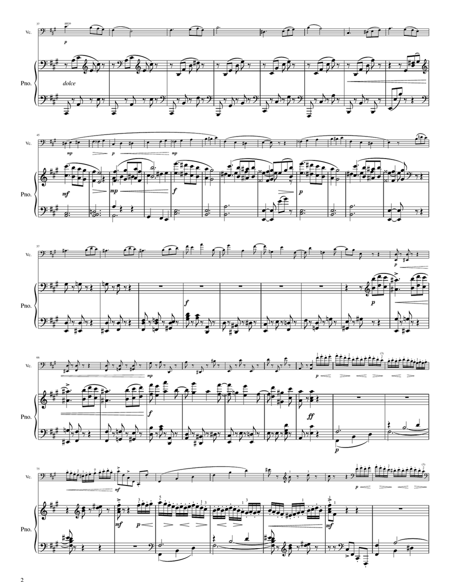Symphony #5 - Valse (3rd movement) Chamber Music scores gallery preview page 2