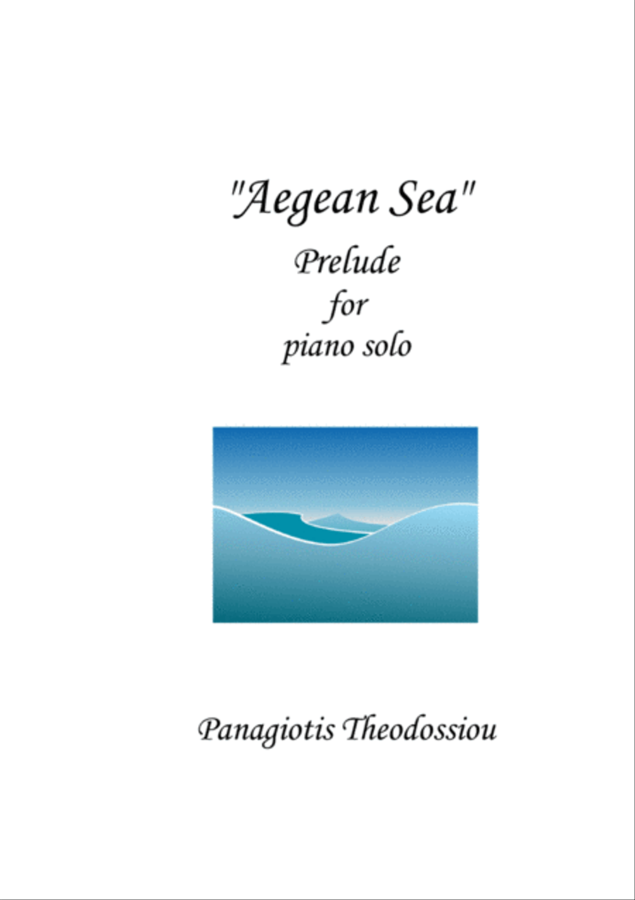 Aegean Sea, Prelude Piano Solo scores gallery preview page 1