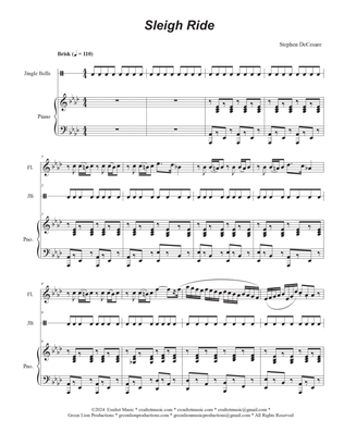 Sleigh Ride (Duet for Flute and Bb-Clarinet)