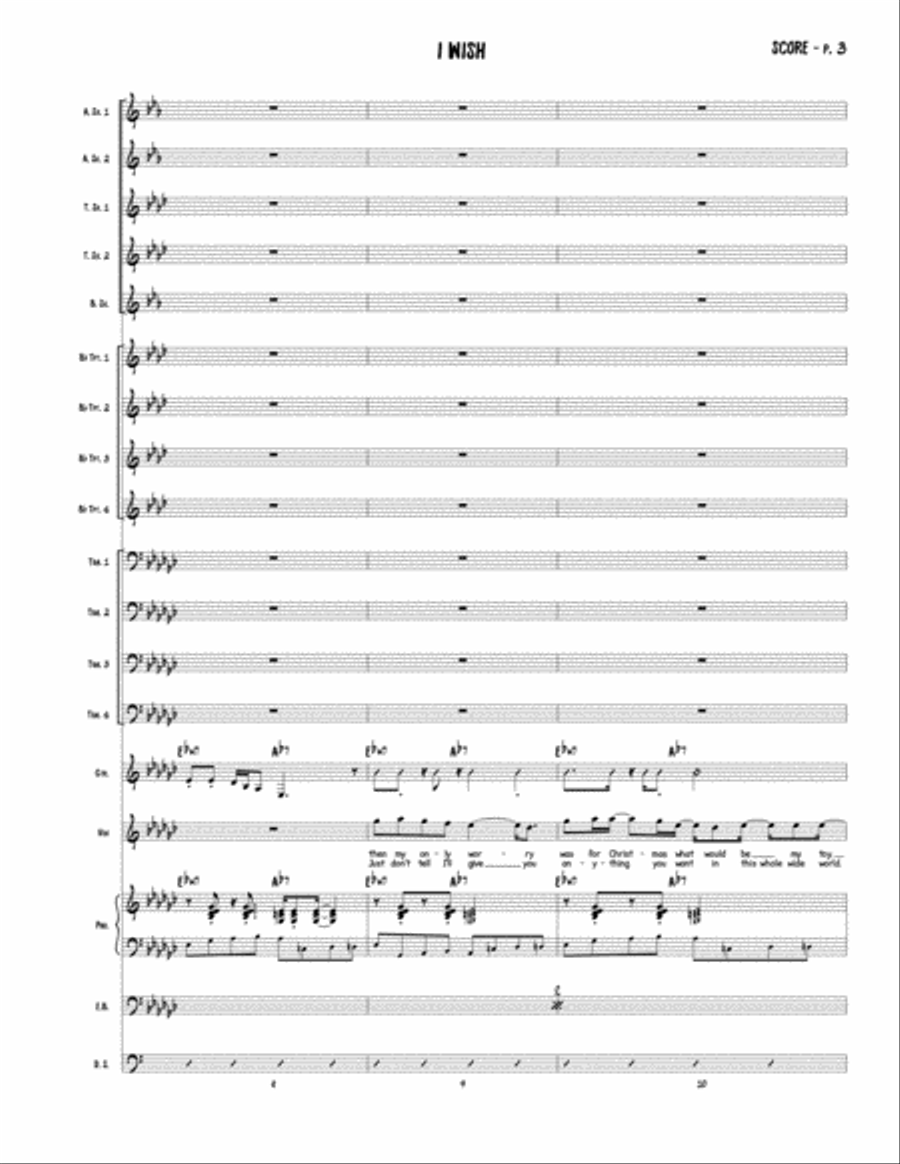 I Wish Jazz Ensemble scores gallery preview page 4