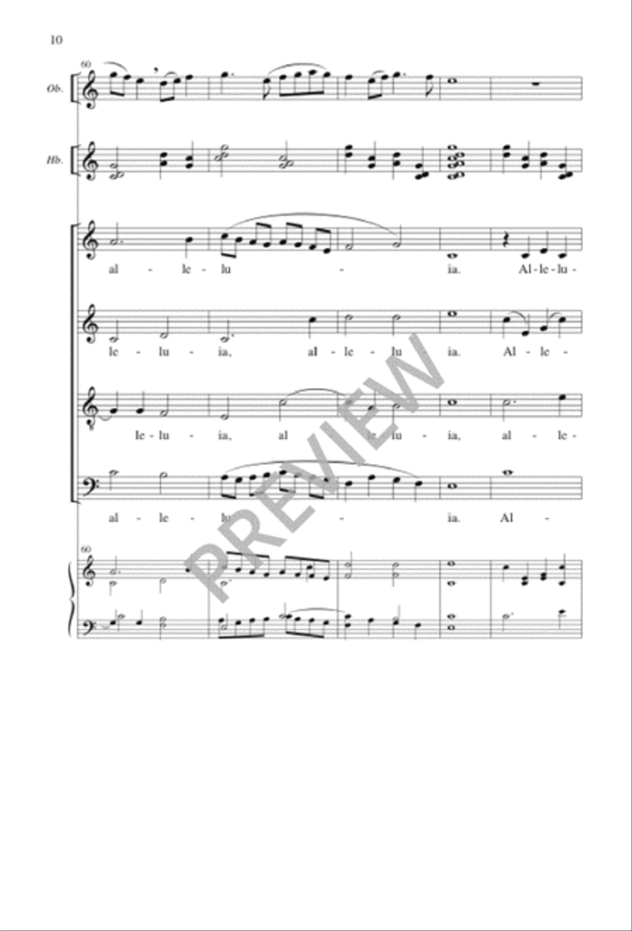 Festival Alleluias 4-Part scores gallery preview page 10