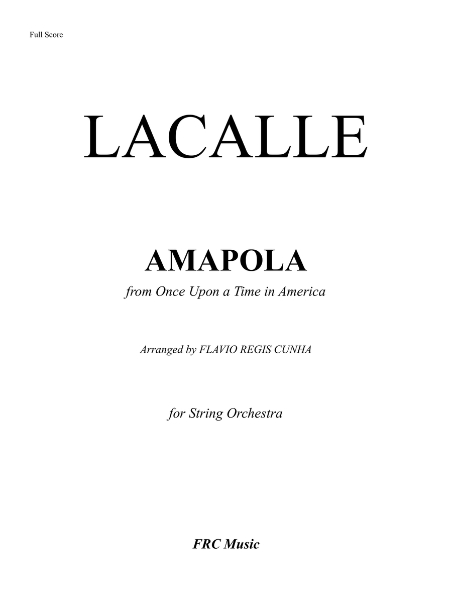AMAPOLA (from The Motion Picture Once Upon a Time in America) for String Orchestra String Orchestra scores gallery preview page 2
