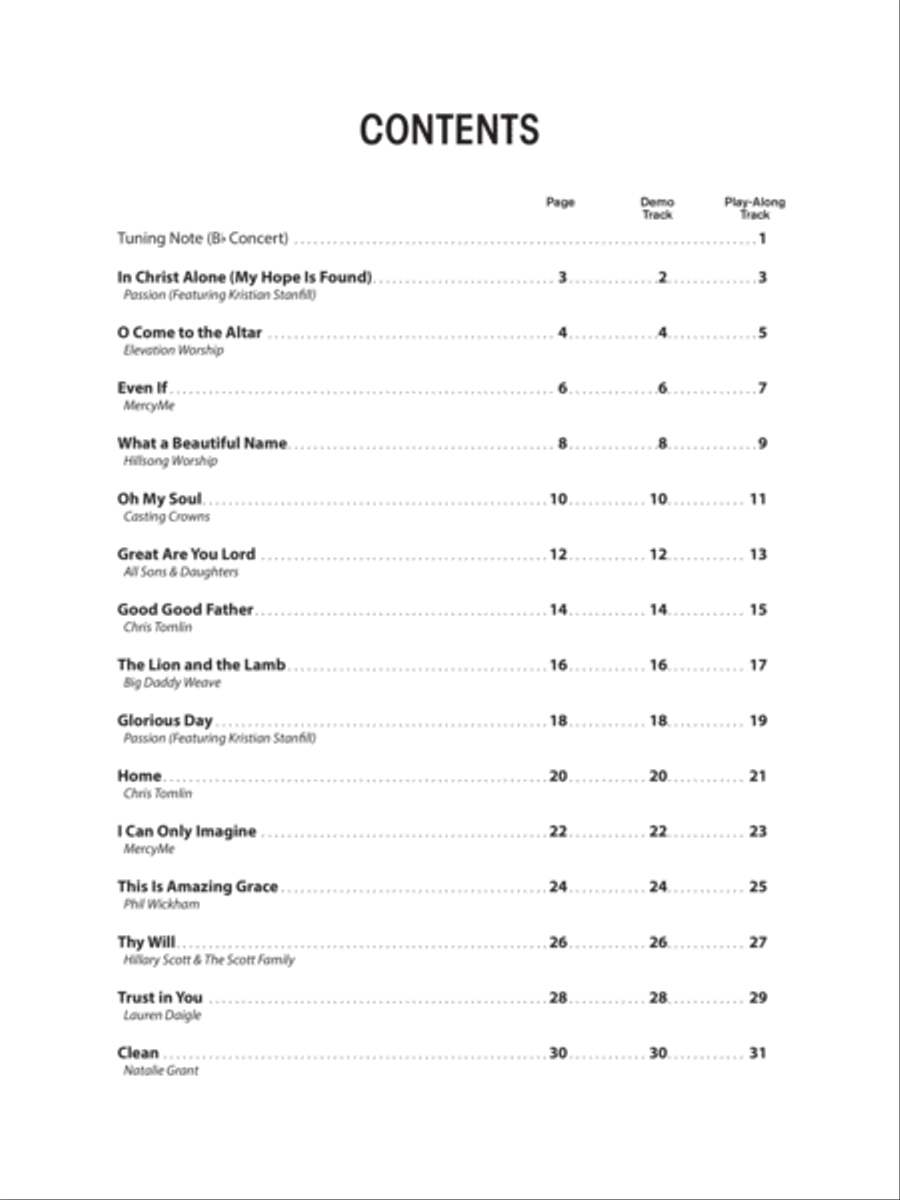 Top Christian Hits Instrumental Solos Alto Saxophone scores gallery preview page 2