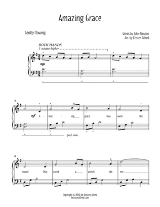 Amazing Grace - Easy Piano