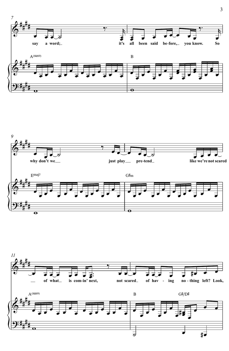 All I Ask 4-Part scores gallery preview page 3