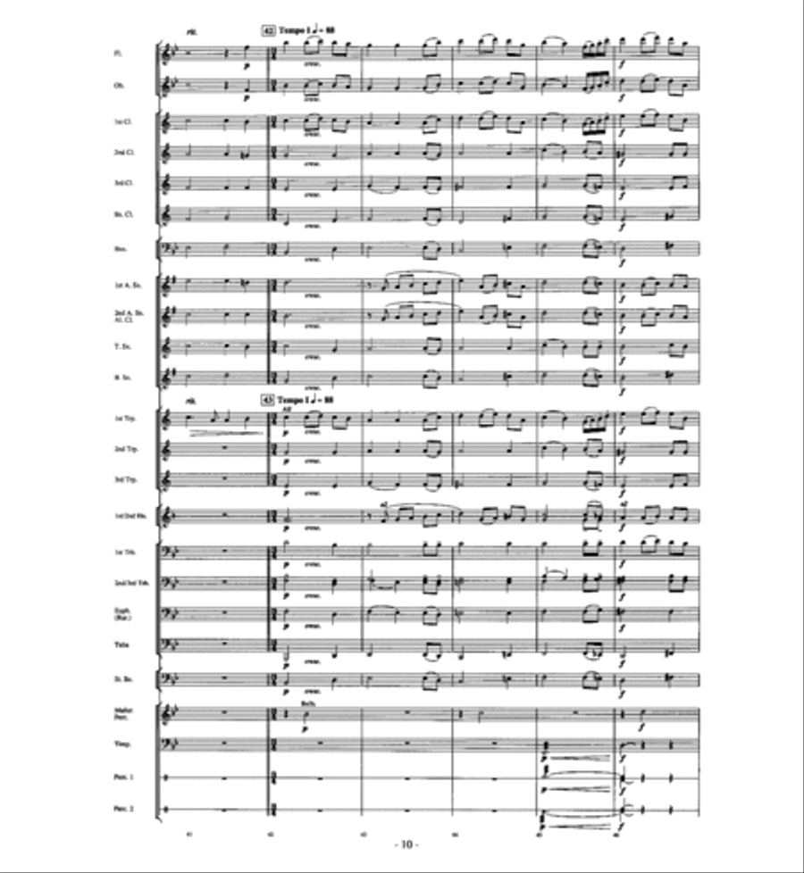 A Christmas Auld Lang Syne Concert Band scores gallery preview page 9