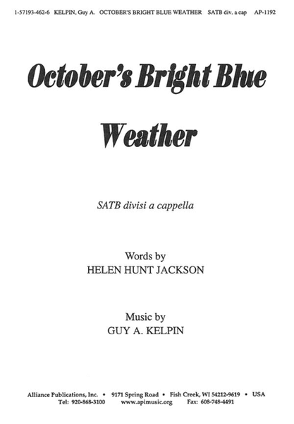 October's Bright Blue Weather