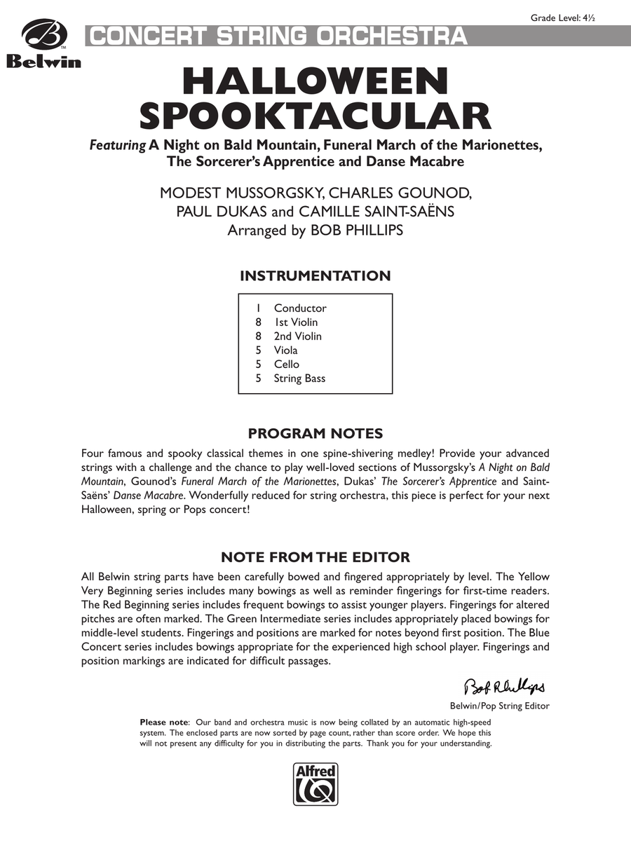 Halloween Spooktacular: Score