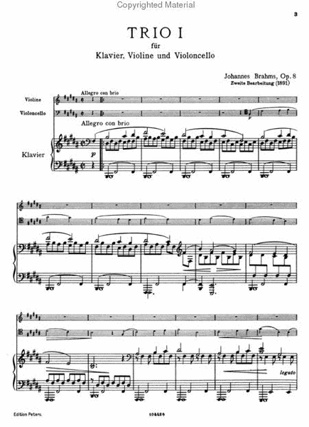 Piano Trio, Op. 8