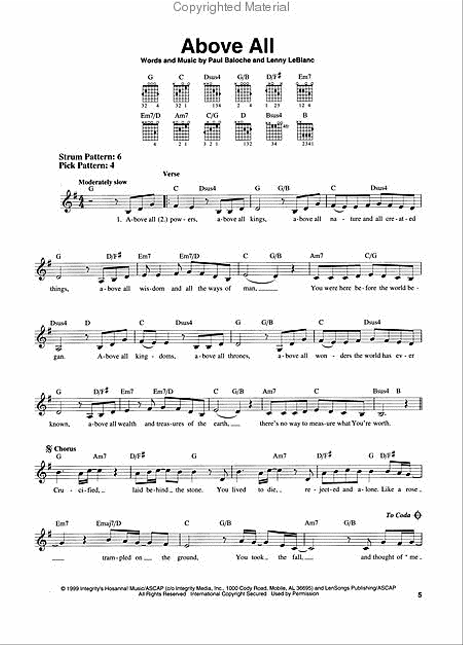 The Worship Book Easy Guitar scores gallery preview page 2