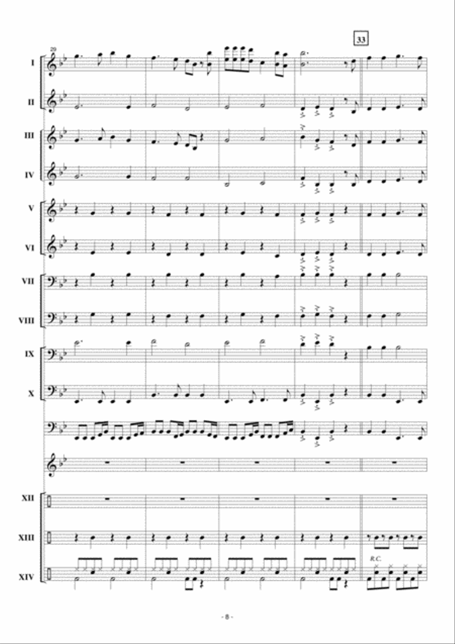 Woepsie Concert Band scores gallery preview page 9
