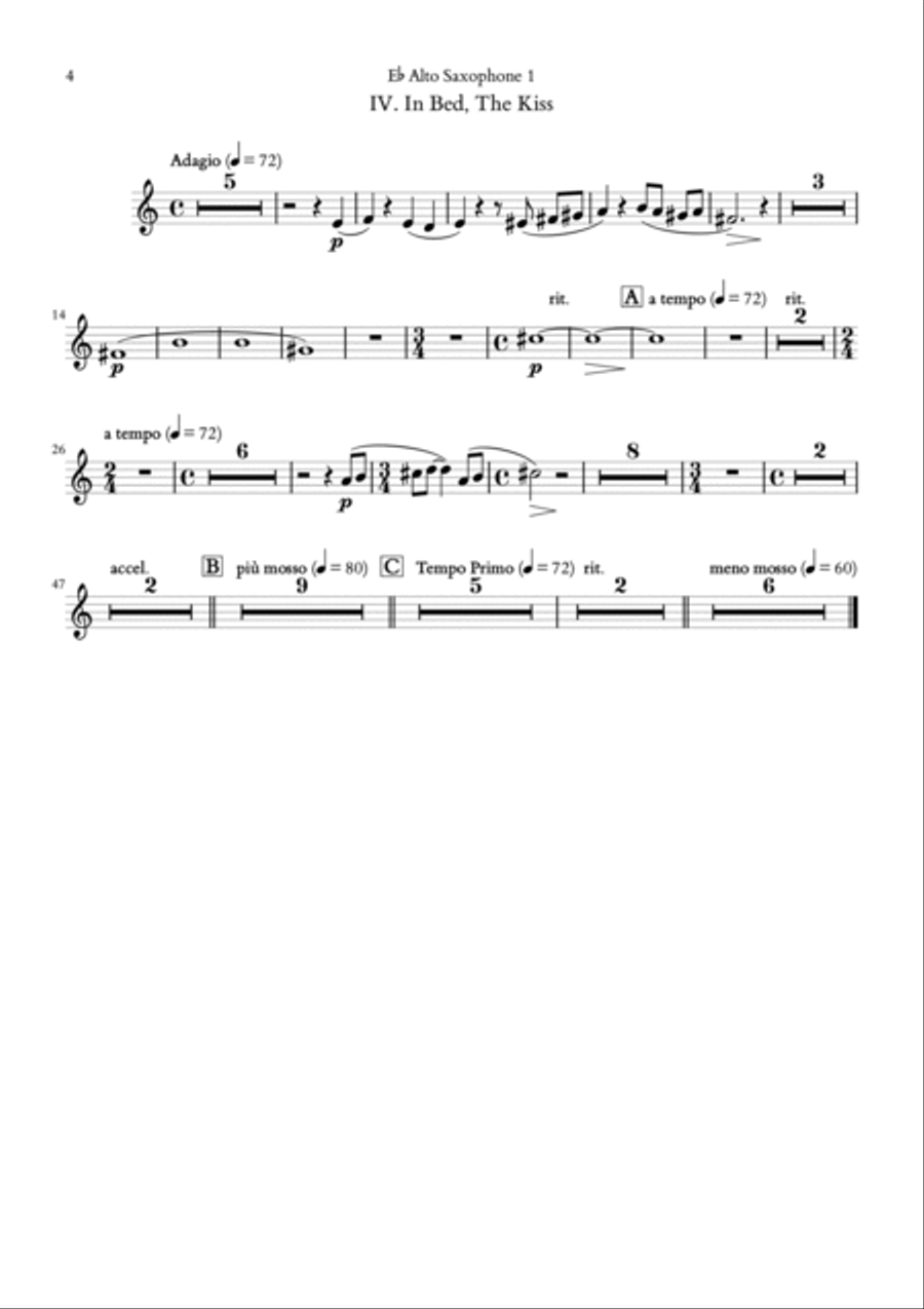 Four Paintings Concert Band scores gallery preview page 3