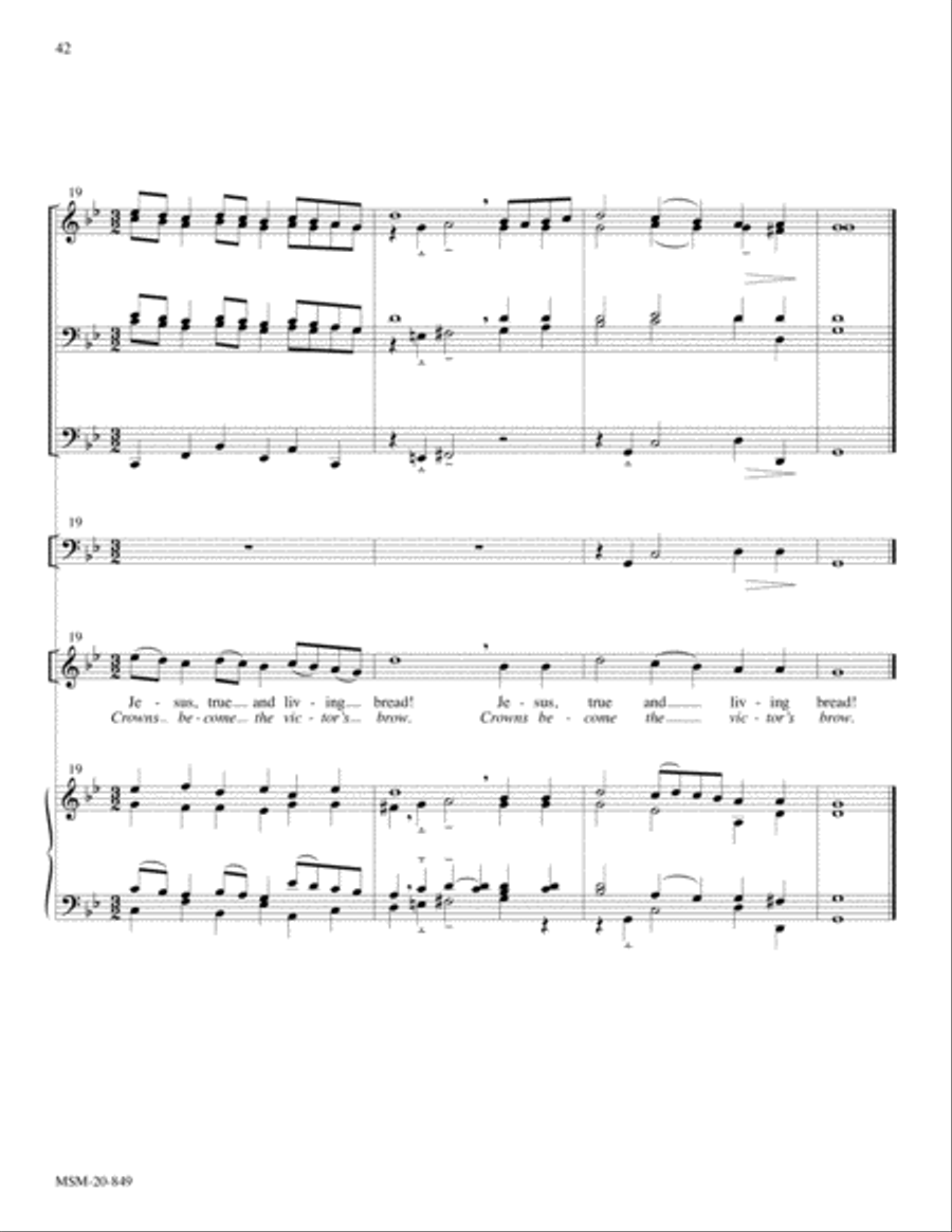 Festive Hymn Settings, Set 8 Hymns of Praise and Jubilation 4-Part scores gallery preview page 19
