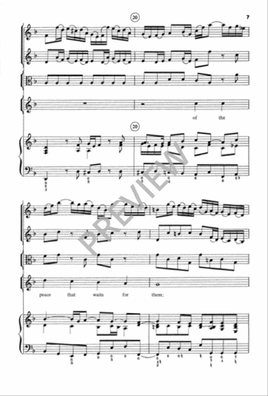Comfort, Comfort, O My People 4-Part scores gallery preview page 8