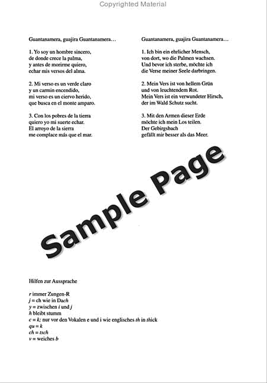 Fernandez Diaz Guantanamera (becker) Mixed Choir scores gallery preview page 3