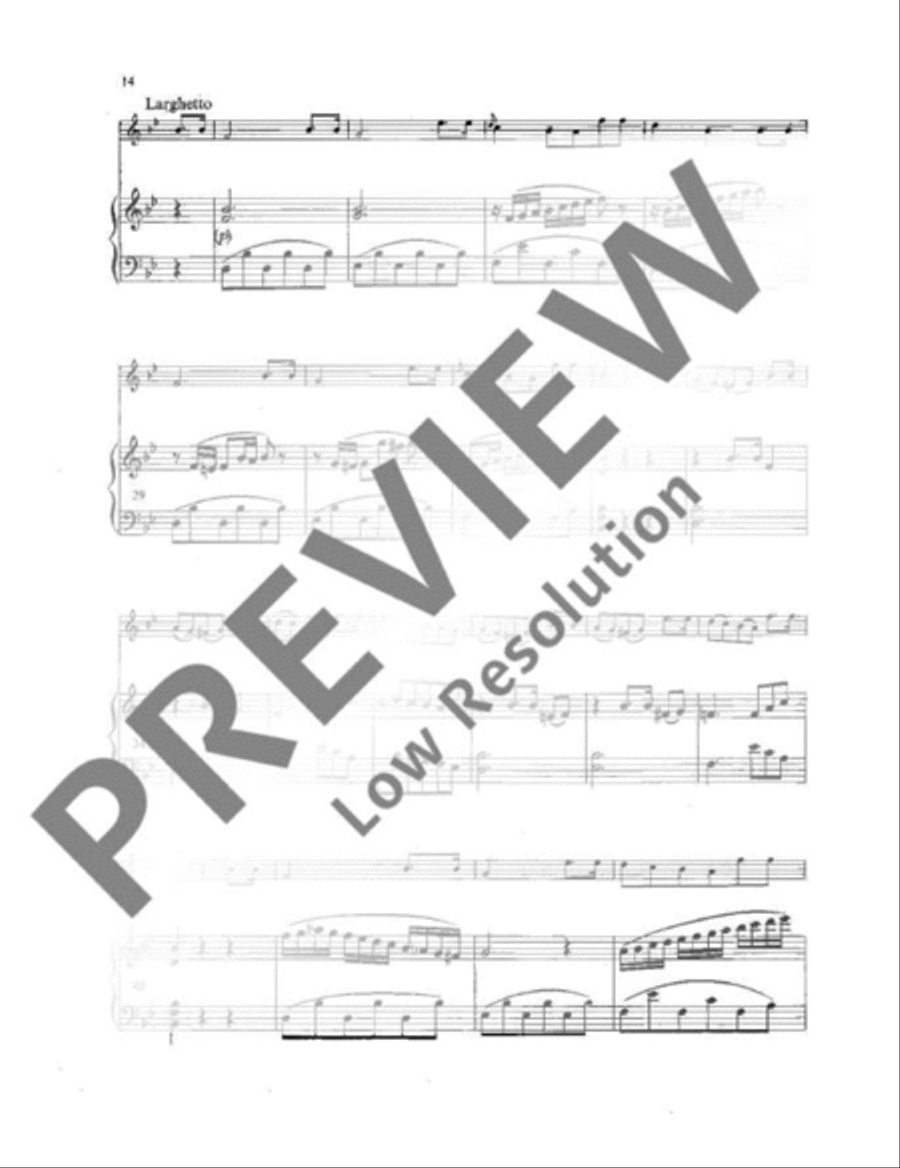 Sonata No. 7 Bb Major Piano Accompaniment scores gallery preview page 19