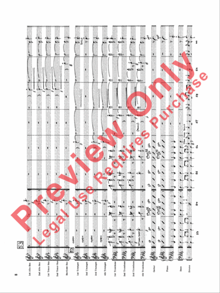 Original Big Band Sounds Big Band scores gallery preview page 9