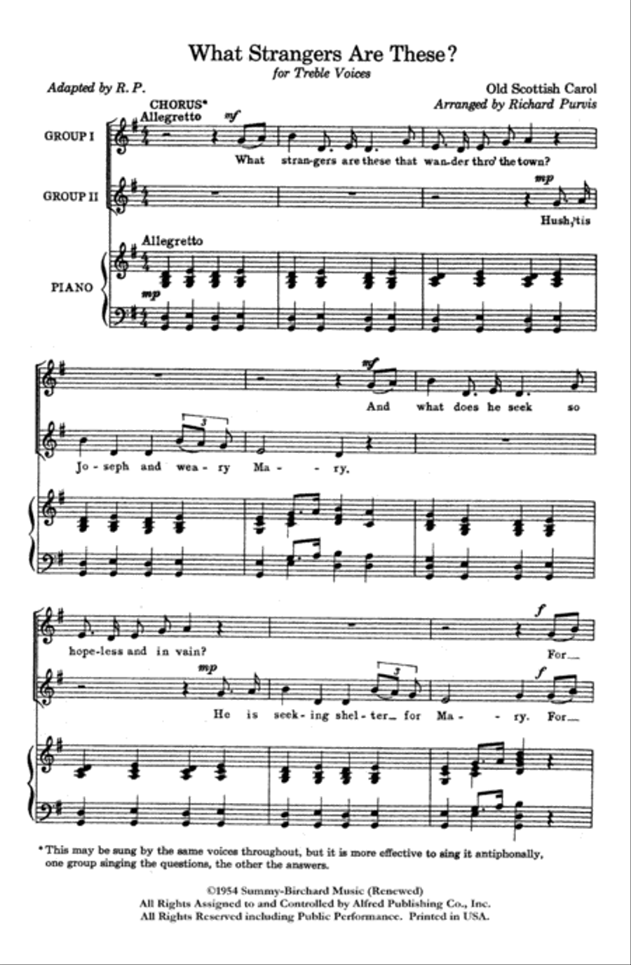 What Strangers Are These? (Noel Ecossais) Choir scores gallery preview page 2