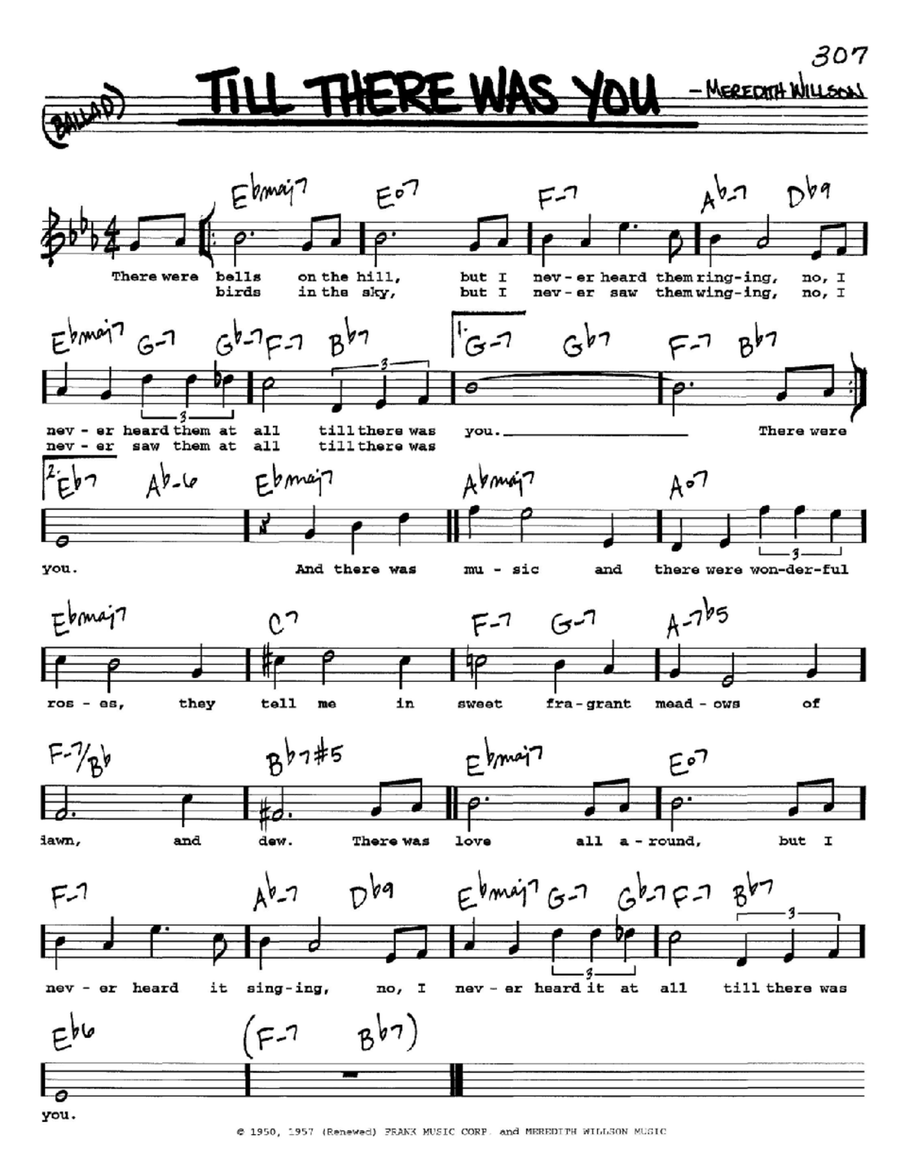 Till There Was You Voice scores gallery preview page 1