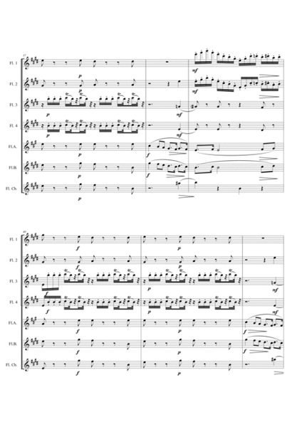 TRAVIATA - PRELUDIO ATTO I - Flute Choir image number null