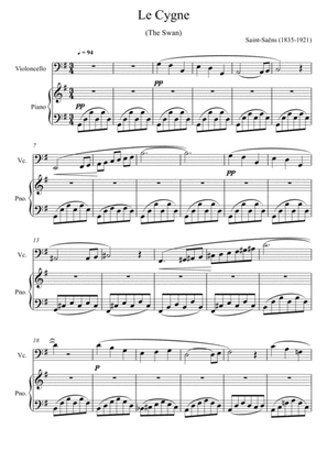 Camille Saint-Saëns - The Swan (Violoncello Solo)