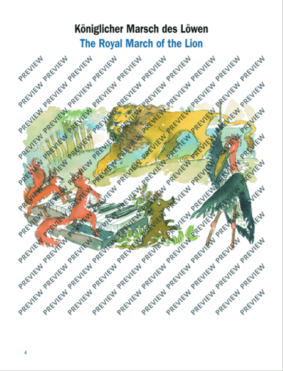 The Carnival of the Animals Piano Solo scores gallery preview page 5
