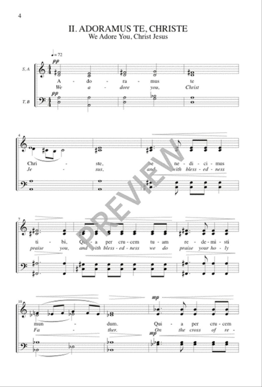 Three Motets Three Motets 4-Part scores gallery preview page 5