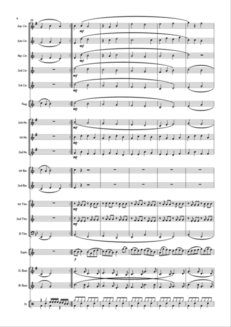 Pop Goes The Canon - Brass Band Pop Goes The Canon - Brass Band Brass Band scores gallery preview page 6