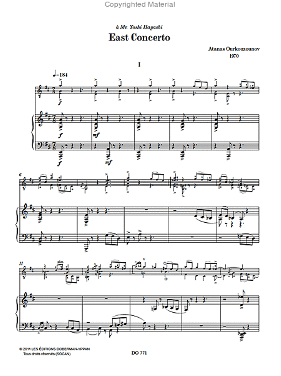 East Concerto, réduction de piano Orchestra scores gallery preview page 2