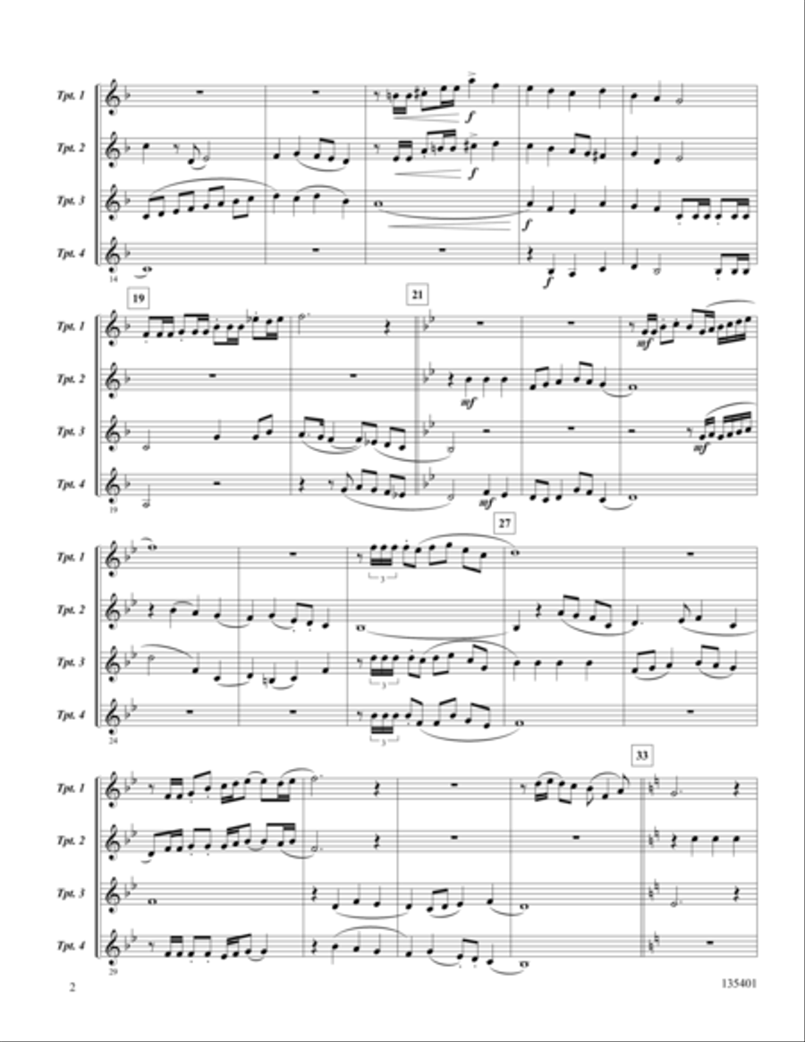 A Mighty Fortress Trumpet scores gallery preview page 3