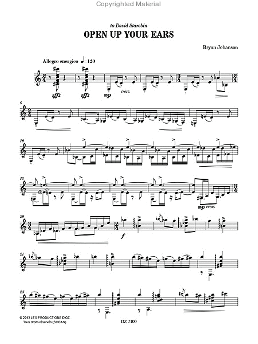 Open Up Your Ears Classical Guitar scores gallery preview page 2
