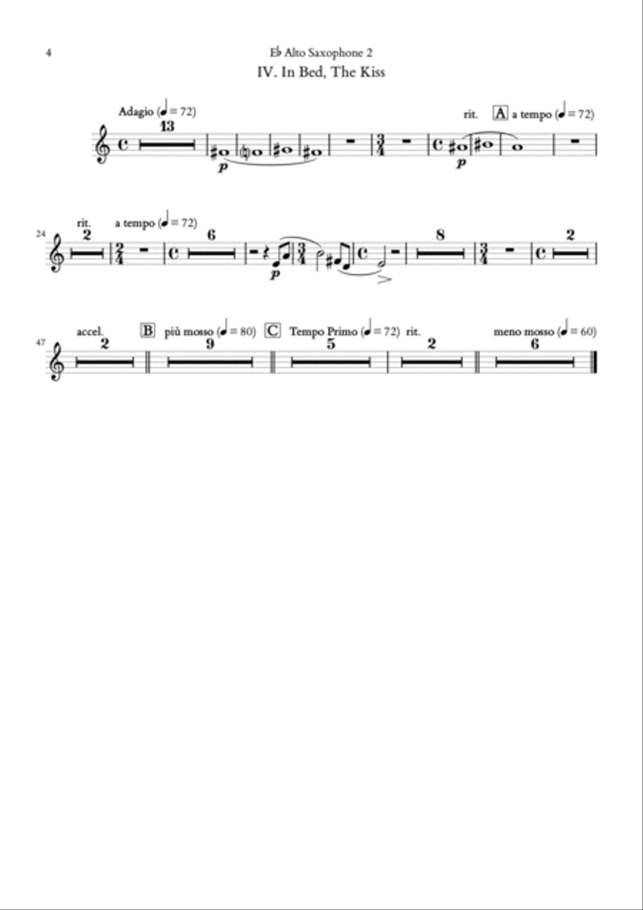 Four Paintings Concert Band scores gallery preview page 6