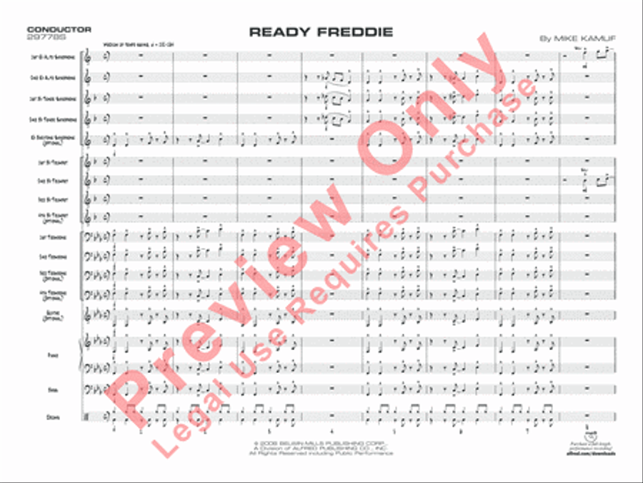 Ready Freddie Jazz Ensemble scores gallery preview page 4