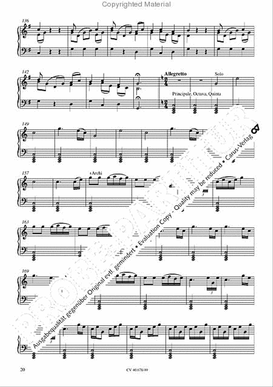 Missa pastoralis bohemica Organ scores gallery preview page 23